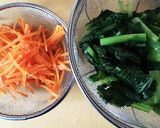 小松菜のくるみ味噌和え作り方1写真