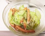 カニカマときゅうりとレタスさっぱりサラダ作り方2写真