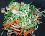 しゃきしゃき野菜のとろみめん作り方2写真