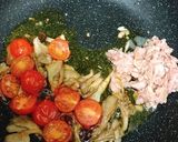 お店の味♡ツナ×にんにく醤油♡和風パスタ作り方4写真