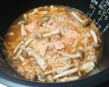 鮭缶丸ごと炊き込み生姜ごはん作り方4写真