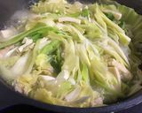 キャベツと鳥挽肉のほっこり鍋作り方13写真