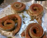 秋鮭ハラスのトグロ焼きに“ゆずすこ”作り方3写真