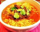 残ったカレーで簡単辛ラーメン♡作り方5写真