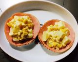 お弁当に簡単！じゃがコーンハムカップ作り方1写真