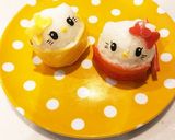 コロンと可愛いキティ&ミミィちゃん♫作り方3写真
