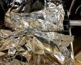 特大！ブラウンマッシュルームのホイル焼き作り方4写真