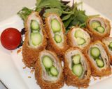 簡単！アスパラのチーズ豚肉巻きフライ作り方5写真