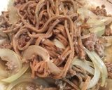 挽肉の昆布茶パスタ作り方4写真