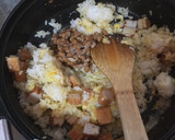 納豆とさつま揚げの簡単チャーハン作り方2写真