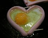 かわいい☆ハートの目玉焼き♪作り方3写真