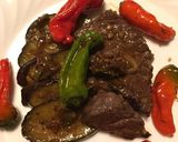 茄子と牛肉の塩麹焼き作り方3写真