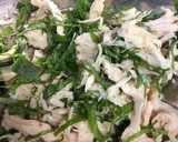 長ネギと水菜と鶏ハムのサラダ作り方2写真