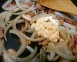 ピーマン玉ねぎベーコンおかかマヨ炒め作り方5写真
