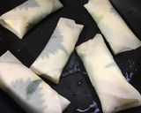 ささみでヘルシー焼き春巻き作り方4写真