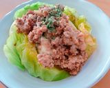 頑張った！✨みたいなキャベツひき肉蒸し作り方4写真