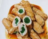 簡単☆おかひじき豚ロース肉巻きポン酢焼き作り方8写真
