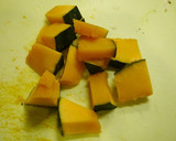 簡単！かぼちゃとしめじの味噌汁作り方2写真