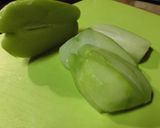 ハヤトウリと鶏の照り焼きサンド作り方1写真