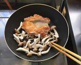 鶏の照り焼き丼きのこ添え作り方4写真