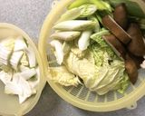 ミズナの豚肉巻き鍋作り方4写真