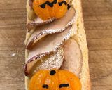 みかんとりんごのケーキハロウィン風作り方7写真