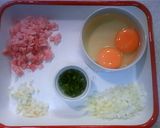 ねぎっちょ♪にんにくベーコンチャーハン♡作り方1写真