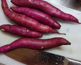煮込み8分♪サツマイモのレモン煮作り方1写真