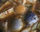 りぴりぴ簡単サバ缶スンドゥブチゲ☆一人鍋作り方5写真