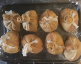 巾着の和風ハンバーグ！ きのこあんかけ作り方6写真