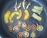 秋野菜と落とし卵のご馳走とろみめん作り方2写真
