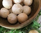 ほうれん草パウダーでカエルのスノーボール作り方13写真