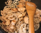 皮ごと！レンコンと鶏肉のきんぴら風炒め作り方6写真