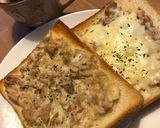 ツナマヨオニオントースト☆好みで＋チーズ作り方6写真