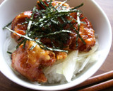 甘辛だれのから揚げ丼★作り方3写真
