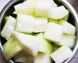 簡単☆冬瓜と豚肉の煮物作り方1写真