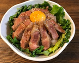 やみつき♡お肉とろける和風ステーキ丼作り方5写真