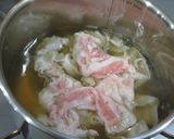 豚肉ともやしの和風スープ作り方2写真