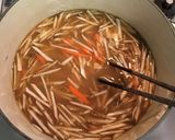 豚ばら肉の鍋（もつ鍋風）作り方1写真