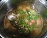 1人分　白菜と豚ひき肉のカレースープ作り方5写真