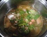 1人分　白菜と豚ひき肉のカレースープ作り方5写真