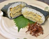 ちりめん入だしまき玉子のおにぎらず作り方7写真