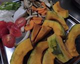 じゃばらポテトとパンプキンのチーズ焼き作り方1写真
