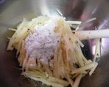 ジャガイモと肉味噌のガレット作り方1写真