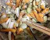 柿と枝豆と玉ねぎのかき揚げ作り方1写真