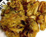 柿と枝豆と玉ねぎのかき揚げ作り方3写真