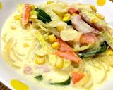 簡単！野菜たっぷり♫クリームスープパスタ作り方9写真