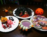 ハロウィンに！黒髪の女パスタでホラーめし作り方7写真