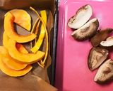 バターナッツ南瓜と椎茸のチーズ焼き♪作り方1写真