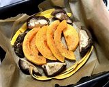 バターナッツ南瓜と椎茸のチーズ焼き♪作り方2写真